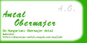 antal obermajer business card